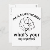 Carte Postale conception nutritionniste (Devant / Derrière)