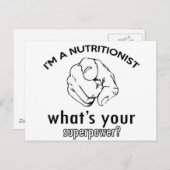 Carte Postale conception nutritionniste (Devant / Derrière)