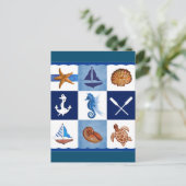 Carte Postale Conception océanique marine (Debout devant)