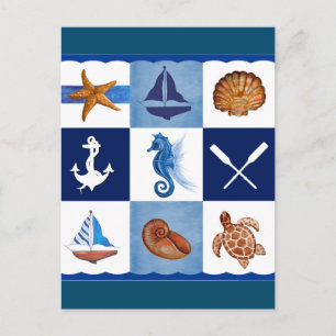 Carte Postale Conception océanique marine