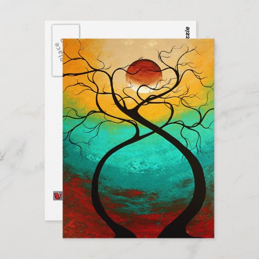 Carte Postale Conception originale par Madart "Twisting Love" (Devant / Derrière)