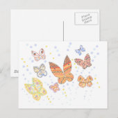 Carte Postale Conception papillon (Devant / Derrière)