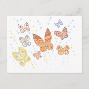 Carte Postale Conception papillon