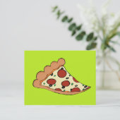 Carte Postale Conception par tranche de pizza (Debout devant)