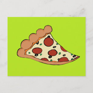 Carte Postale Conception par tranche de pizza