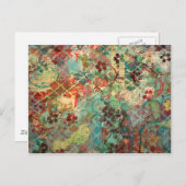 Carte Postale Conception peinte à la main avec support mixte (Devant / Derrière)