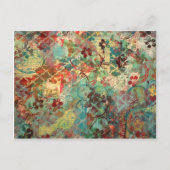 Carte Postale Conception peinte à la main avec support mixte (Devant)