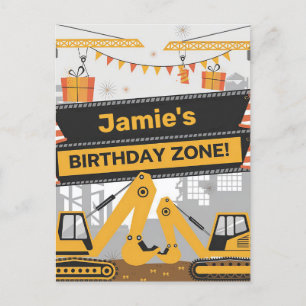 Carte Postale Conception personnalisée des zones d'anniversaire 