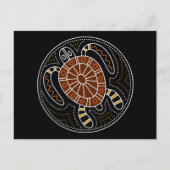 Carte Postale Conception pointillée de tortue (Devant)