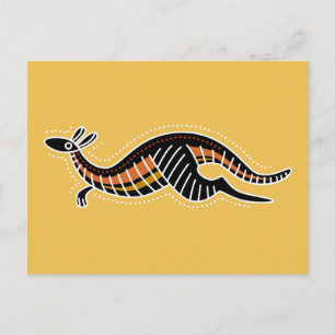 Carte Postale Conception pointillée Kangaroo