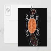 Carte Postale Conception pointillée Platypus (Devant / Derrière)