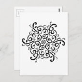 Carte Postale Conception post-carte noir et blanc (Devant / Derrière)