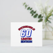 Carte Postale Conception pour 60 ans (Debout devant)