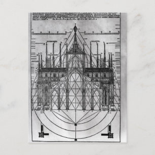 Carte Postale Conception pour la cathédrale de Milan