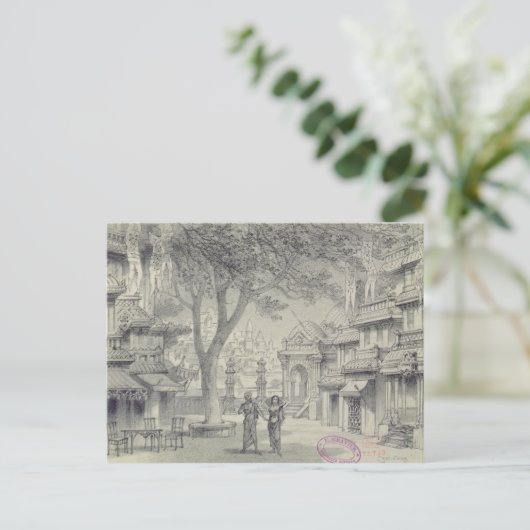 Carte Postale Conception pour l'Acte II de l'opéra "Lakme" (Debout devant)