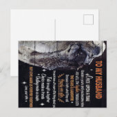 Carte Postale Conception pour mon mari | Citations d'amour pour  (Devant / Derrière)