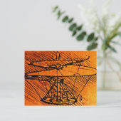 Carte Postale Conception Pour Un Hélicoptère (Debout devant)