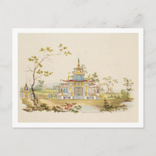 Carte Postale Conception pour un temple chinois, vers 1810 (styl