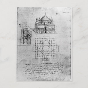 Carte Postale Conception pour une église, fol. 4r