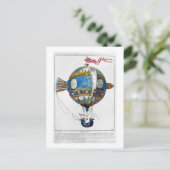 Carte Postale Conception pour une montgolfière d'un diamètre de  (Debout devant)