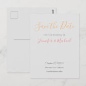 Carte Postale Conception professionnelle de mariage moderne, sau (Devant / Derrière)