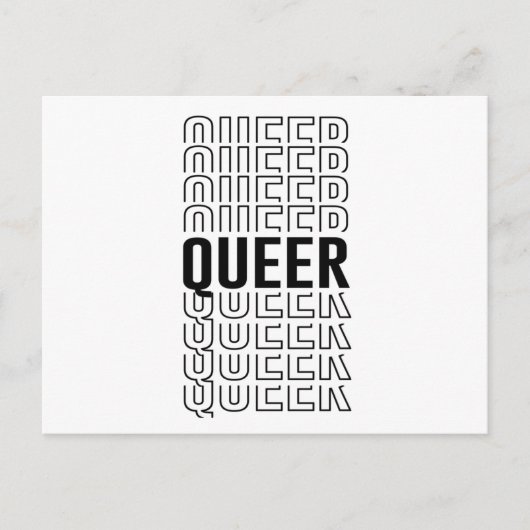 Carte Postale Conception Queer Rétro (Devant)