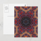 Carte Postale Conception radiale psychédélique : (Devant / Derrière)