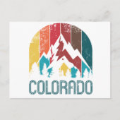 Carte Postale Conception rétro du Colorado (Devant)