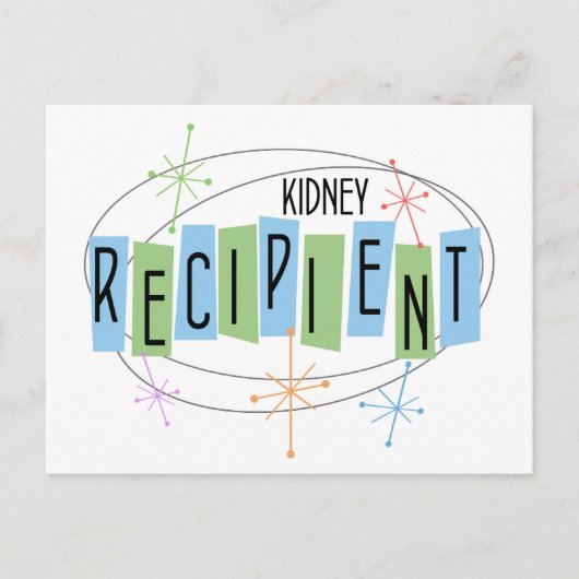 Carte Postale Conception rétro Transplant de rein (Devant)