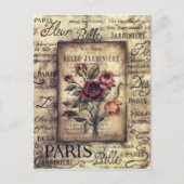 Carte Postale Conception Rose vintage (Devant)