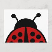 Carte Postale Conception simple de coccinelle (Devant)