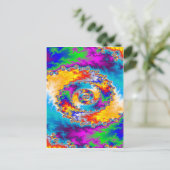 Carte Postale Conception spirale colorée : (Debout devant)