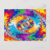 Carte Postale Conception spirale colorée : (Devant)
