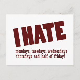 Carte Postale Conception TGIF