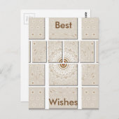 Carte Postale Conception tonale neutre minimaliste géométrique b (Devant / Derrière)