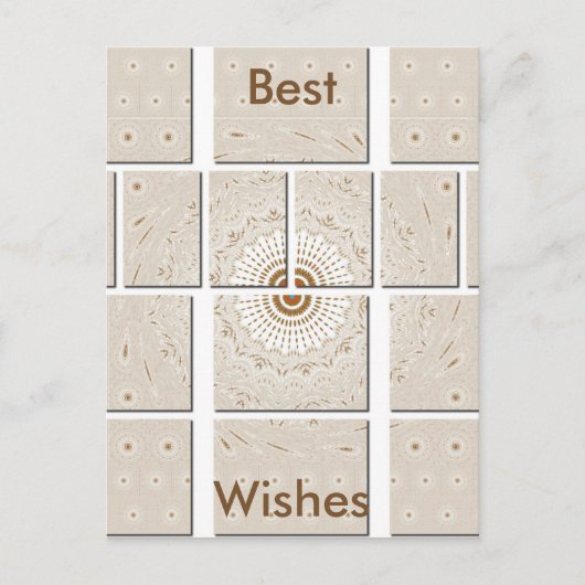 Carte Postale Conception tonale neutre minimaliste géométrique b (Devant)