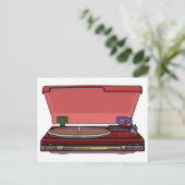 Carte Postale Conception Tourne-disque (Debout devant)