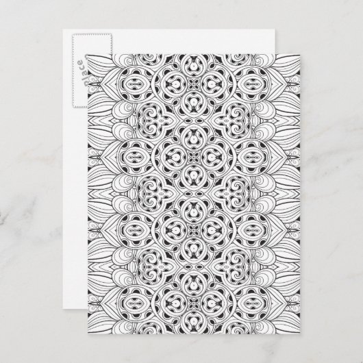 Carte Postale Conception tribale (Devant / Derrière)