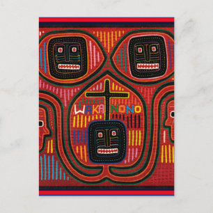 Carte Postale Conception tribale Cuna