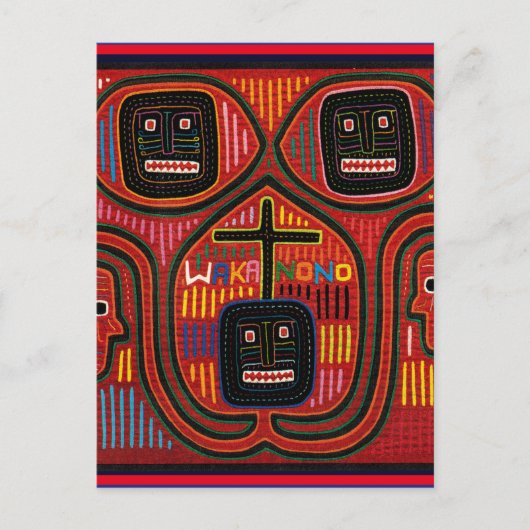 Carte Postale Conception tribale Cuna (Devant)