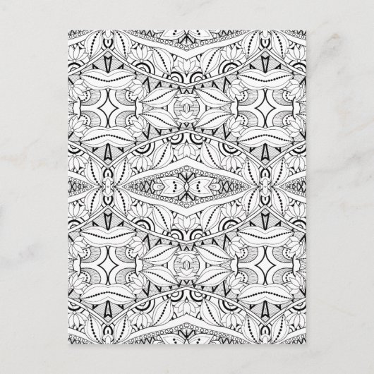 Carte Postale Conception tribale inspirée (Devant)