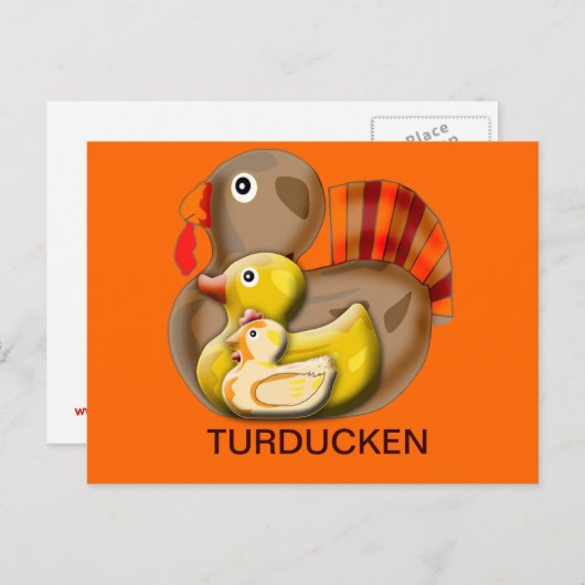 Carte Postale Conception Turducken personnalisable (Devant / Derrière)