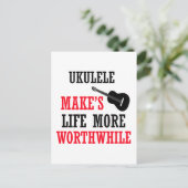 Carte Postale conception ukulele (Debout devant)