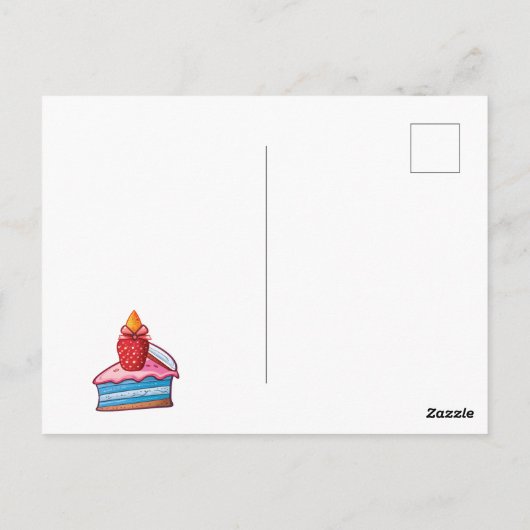 Carte Postale Conception Unicorne pour enfants (Dos)