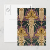 Carte Postale Conception vintage de prunes (Devant / Derrière)