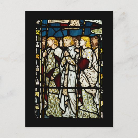 Carte Postale conception William Morris, tous les saints, (Devant)