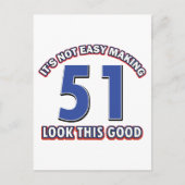 Carte Postale Conceptions d'anniversaire 51 ans (Devant)