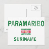Carte Postale Conceptions de Paramaribo Suriname (Devant / Derrière)