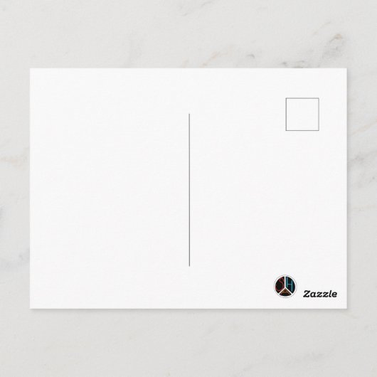 Carte Postale Conceptions de ski & hiver noires (Dos)