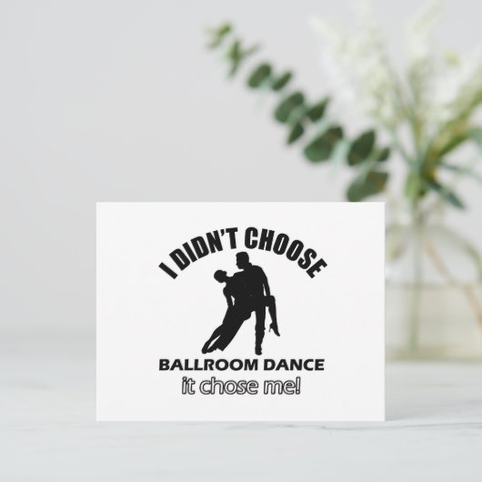 Carte Postale Conceptions fraîches de danse de salle de bal (Debout devant)